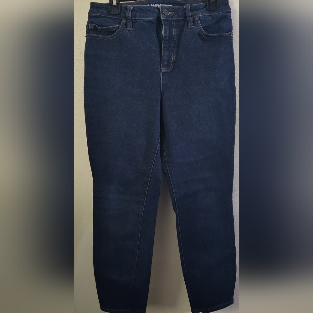Land's End Mid Rise Curvy Skinny Jeans Size 12 - Picture 1 of 4